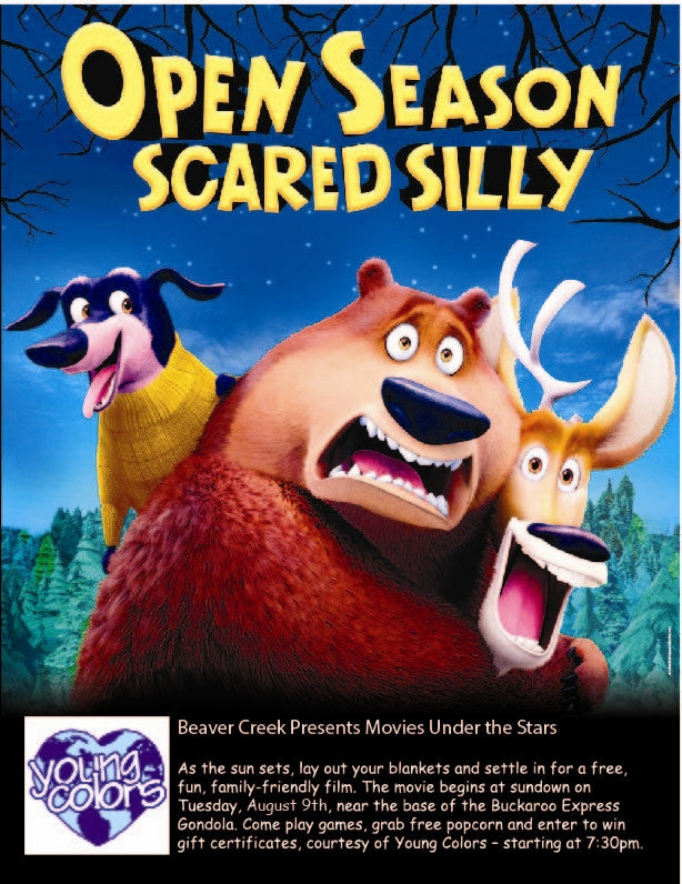Beaver Creek Presents Movies Under the Stars - Young Colors Sponsors Open Season - Scared Silly