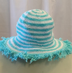 Silly Sarongs Crocheted Stripe Hat pool