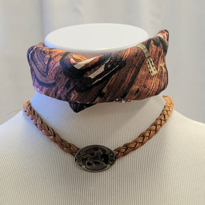 Keep It Gypsy Horse Braided Deer Leather Choker Necklace