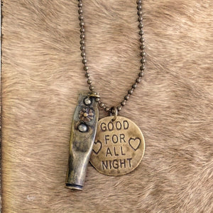 art by amy Good Night Token Necklace