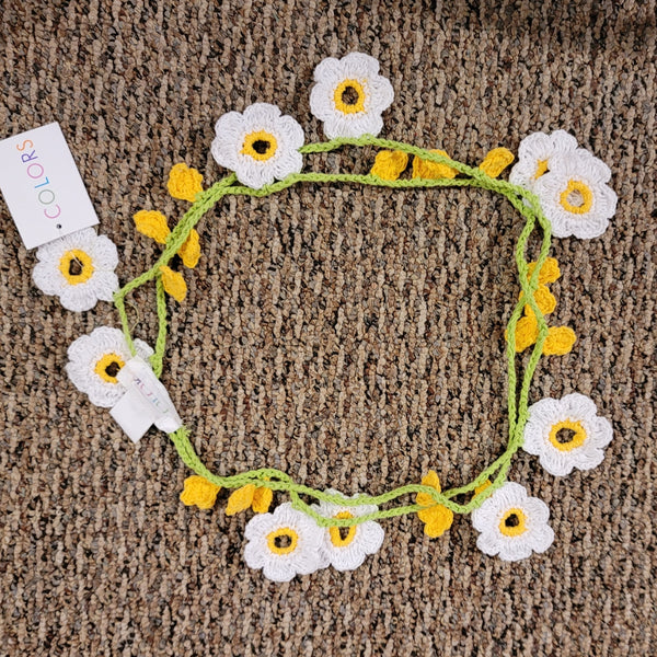 COLORS Floral Necklace yellow white