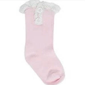Baby Deer Boot Sock - Baby Pink