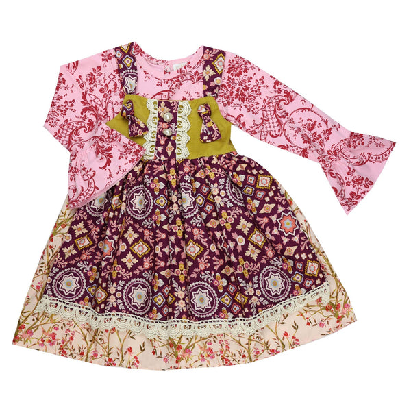 Cranberry Garden Jumper Dress Set