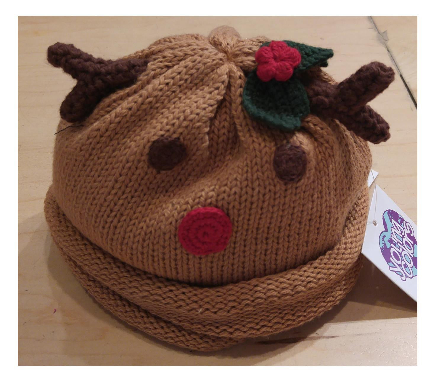 Young Colors Reindeer Hat with Holly
