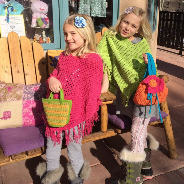 Young Colors Crocheted Ponchos