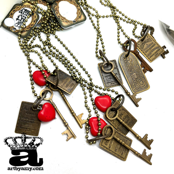art by amy saloon room key necklaces